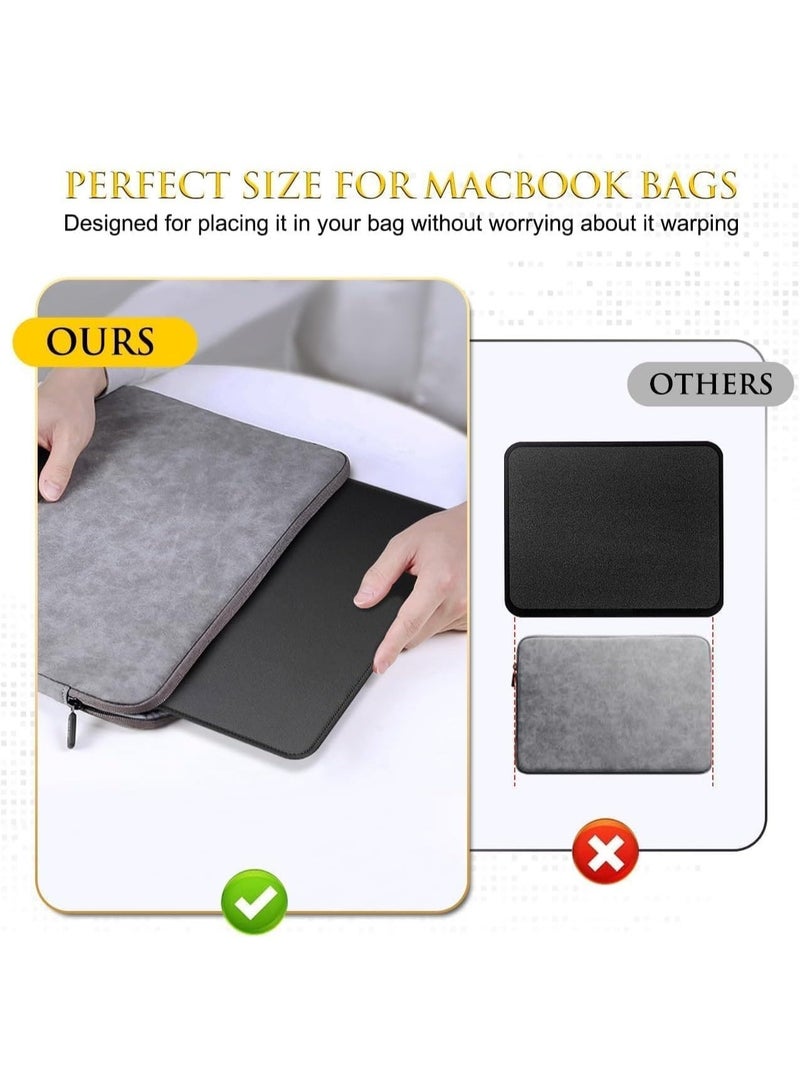 ChicAbode 3 حزمة الراحة الألعاب ماوس باد, غير انزلاق مطاط ماوس باد للمكتب, الكمبيوتر المحمول الكمبيوتر المحمول ماوس باد, غسالة السائبة ماوس باد للمنزل, مكتب, 10.2x8.3x0.16 بوصة, أسود - Image 4